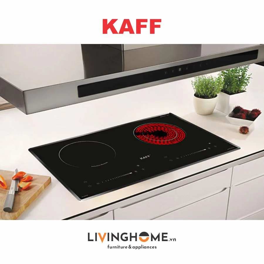 Bếp Điện Từ Kaff KF-FL101IC 73CM 1 Điện 1 Từ 9 Bếp Điện Từ Kaff KF-FL101IC