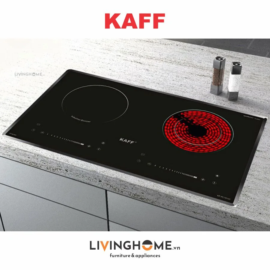 Bếp Điện Từ Kaff KF-FL101IC 73CM 1 Điện 1 Từ 6 Bếp Điện Từ Kaff KF-FL101IC
