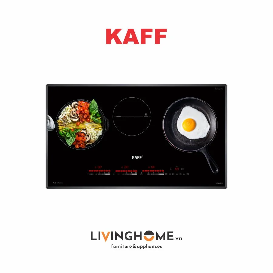 Bếp Điện Từ Kaff KF-IG3001IH 78CM 2 Từ 1 Điện Kính Crystal 5 Bếp Điện Từ Kaff KF-IG3001IH