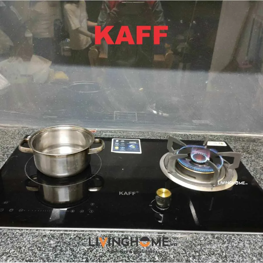 Bếp Gas Kết Hợp Từ Kaff KF-088IG 73CM 1 Từ 1 Gas Mặt Kính Crystal 6 Bếp gas kết hợp từ Kaff KF-088IG