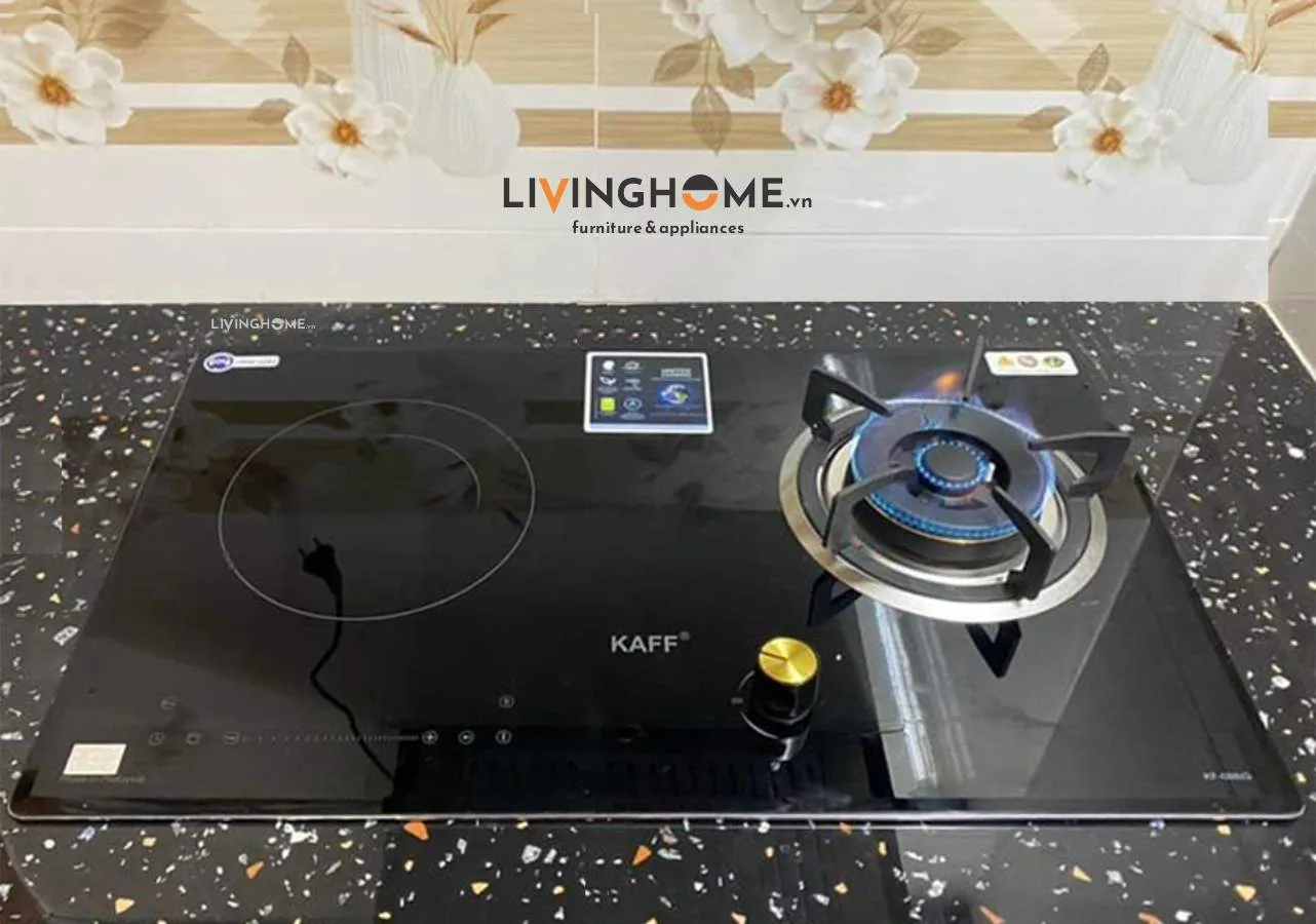 Bếp Gas Kết Hợp Từ Kaff KF-088IG 73CM 1 Từ 1 Gas Mặt Kính Crystal 23 Bếp Gas Kết Hợp Từ Kaff KF-088IG