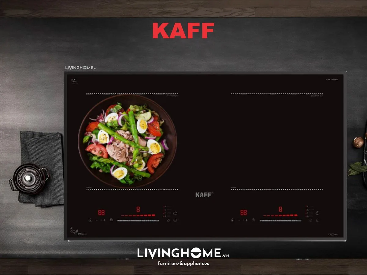 Bếp Từ Kaff KF-FL99II 73CM 2 Từ Mặt Kính Euro Platinum 12 Bếp Từ Kaff KF-FL99II