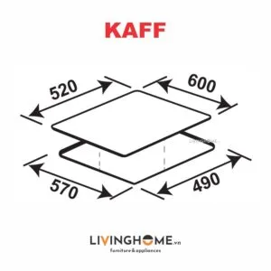 Bếp Từ Kaff KF–HI5468SI 62CM 3 Từ Kính Schott Ceran 15 Bếp Từ KAFF KF–HI5468SI