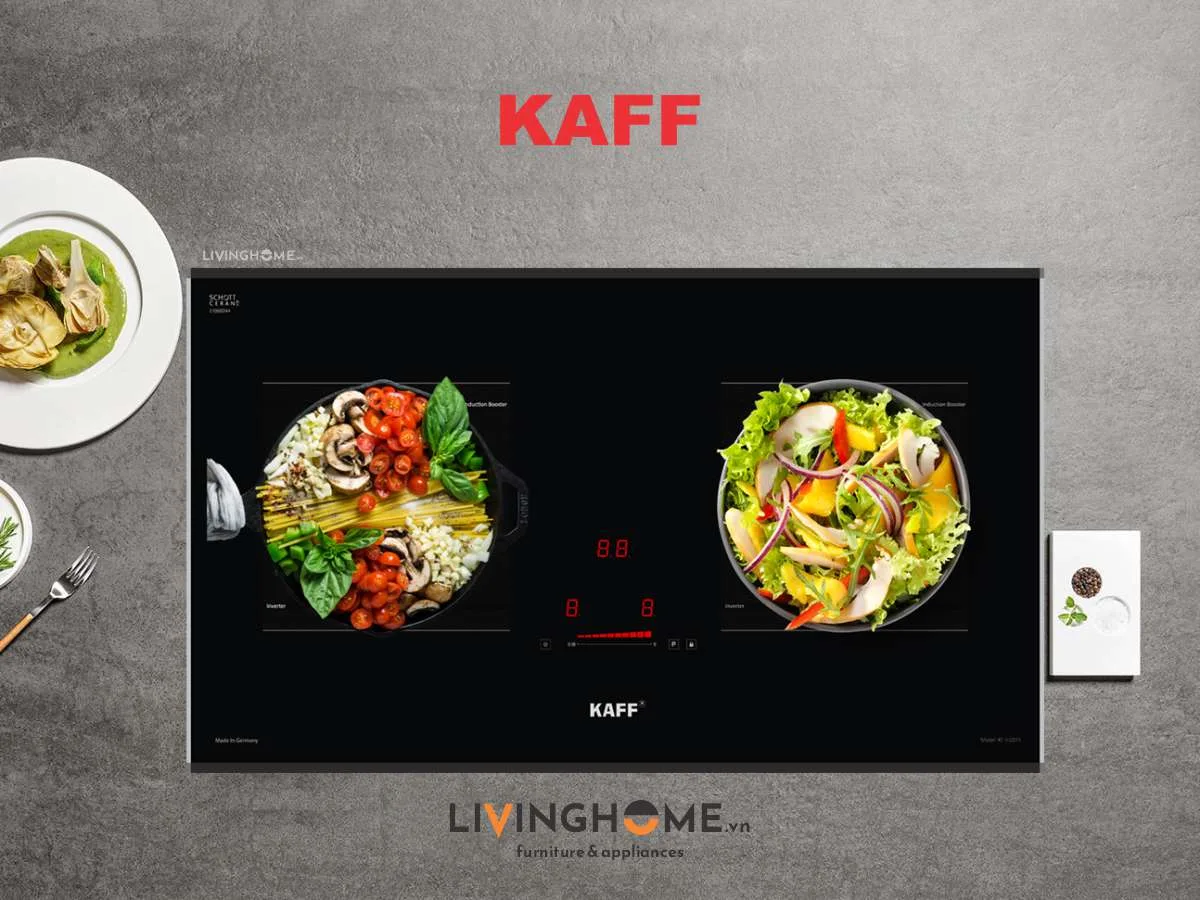 Bếp Từ Kaff KF-IH201II 74CM 2 Từ Mặt Kính Schott Ceran 19 Bếp Từ Kaff KF-IH201II