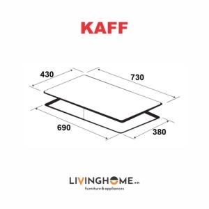 Bếp Từ Kaff KF-IH201II 74CM 2 Từ Mặt Kính Schott Ceran 17 Bếp Từ Kaff KF-IH201II