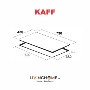 Bếp Từ Kaff KF-IH201II 74CM 2 Từ Mặt Kính Schott Ceran 17 Bếp Từ Kaff KF-IH201II