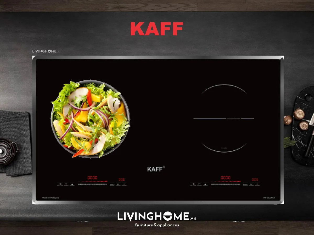 Bếp Từ Kaff KF-SD300II 73CM 2 Từ Kính Crystal 16 Bếp Từ Kaff KF-SD300II