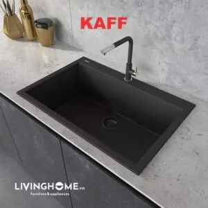 Chậu rửa chén Kaff GRANITE KF-MONDX-6845 đen sang trọng
