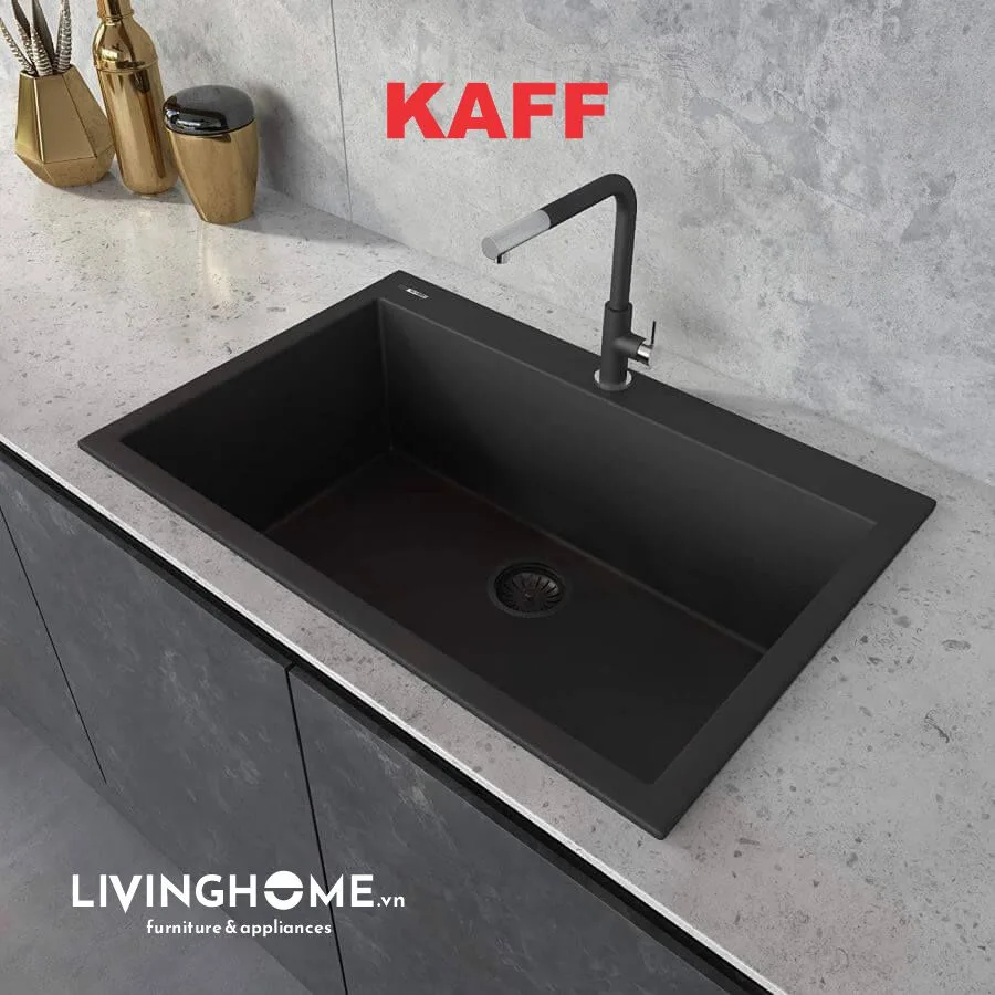 Chậu rửa chén Kaff GRANITE KF-MONDX-6845 đen sang trọng 10 Chậu rửa chén Kaff GRANITE KF-MONDX-6845 đen sang trọng