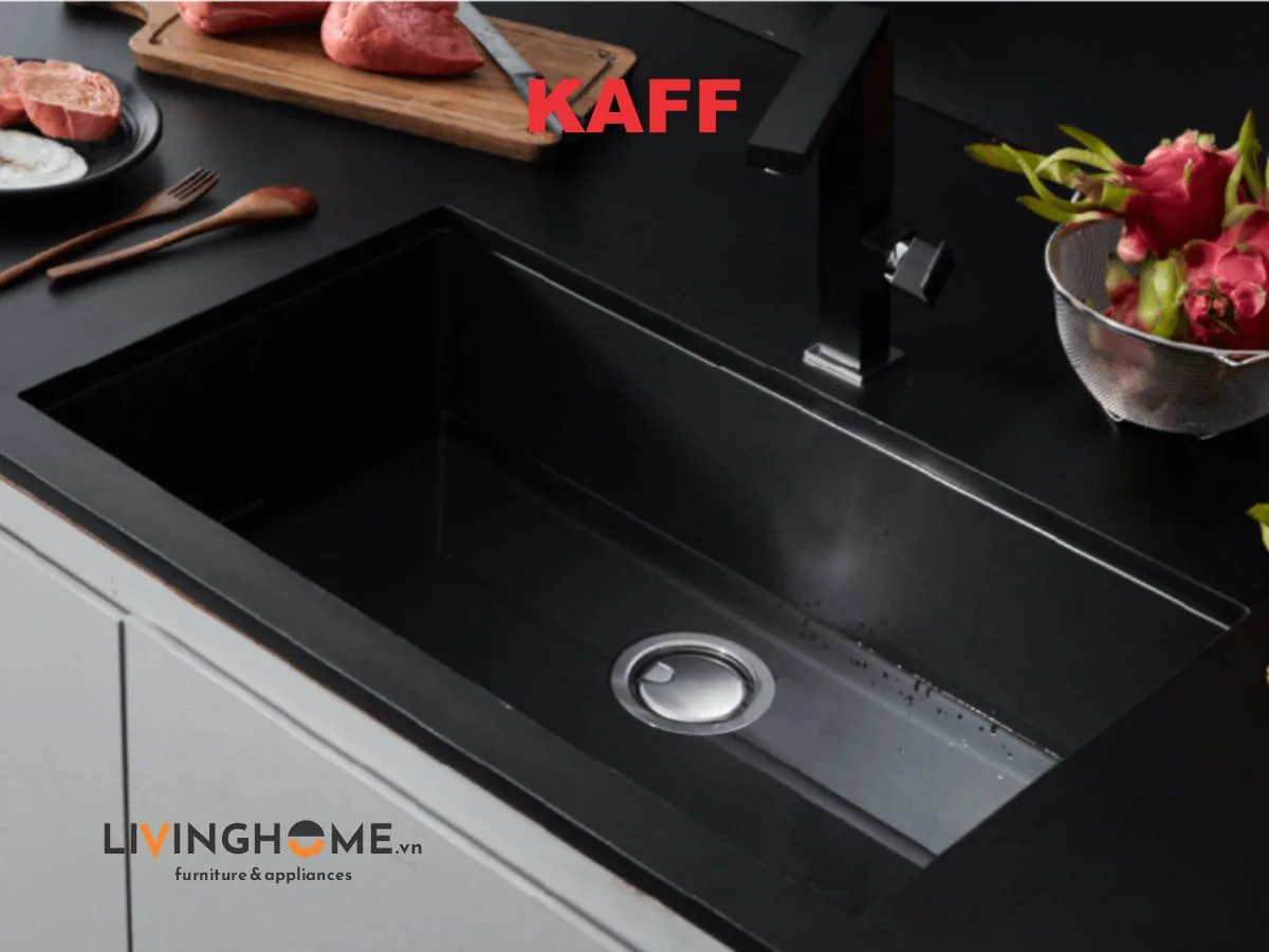 Chậu rửa chén Kaff KAFF GRANITE KF-MONDY-715-D 1 hộc rửa tiện lợi 8 Chậu rửa chén Kaff KAFF GRANITE KF-MONDY-715-D 1 hộc rửa tiện lợi