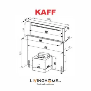 Máy Hút Mùi Kaff KF-AT900 Âm Bàn 1000m3/h 17 Máy Hút Mùi Kaff KF-AT900