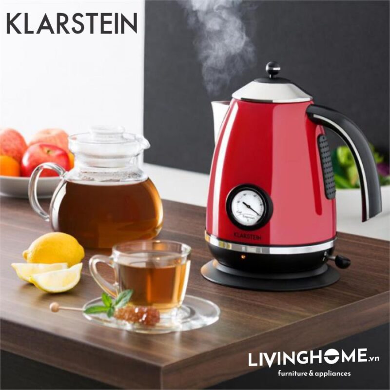 Ấm siêu tốc Klarstein KL-AQUAVITA Red