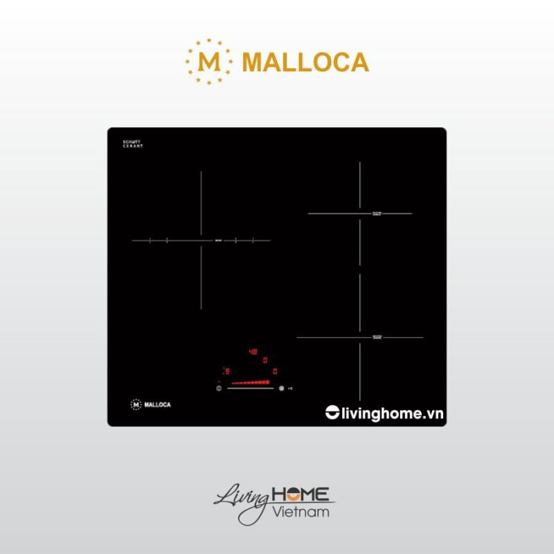 Bếp điện từ Malloca MIR 593 kết hợp 3 bếp tiết kiệm diện tích