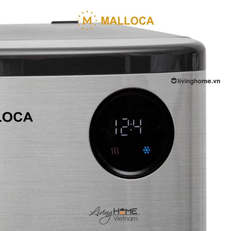 Máy nước nóng lạnh Malloca MWD-1834B trang bị bảng điều khiển bằng cảm ứng đi kèm với màn hình hiển thị LED
