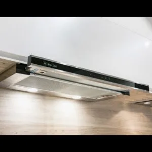Máy hút mùi Malloca K1507 TC âm tủ inox, kính đen cao cấp