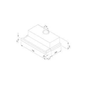 Máy hút mùi Malloca K1507 âm tủ inox dễ sử dụng