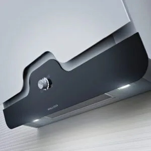 Máy hút mùi Malloca DRIVE F-152W gắn tường trắng kết hợp đen đẹp hoàn mỹ