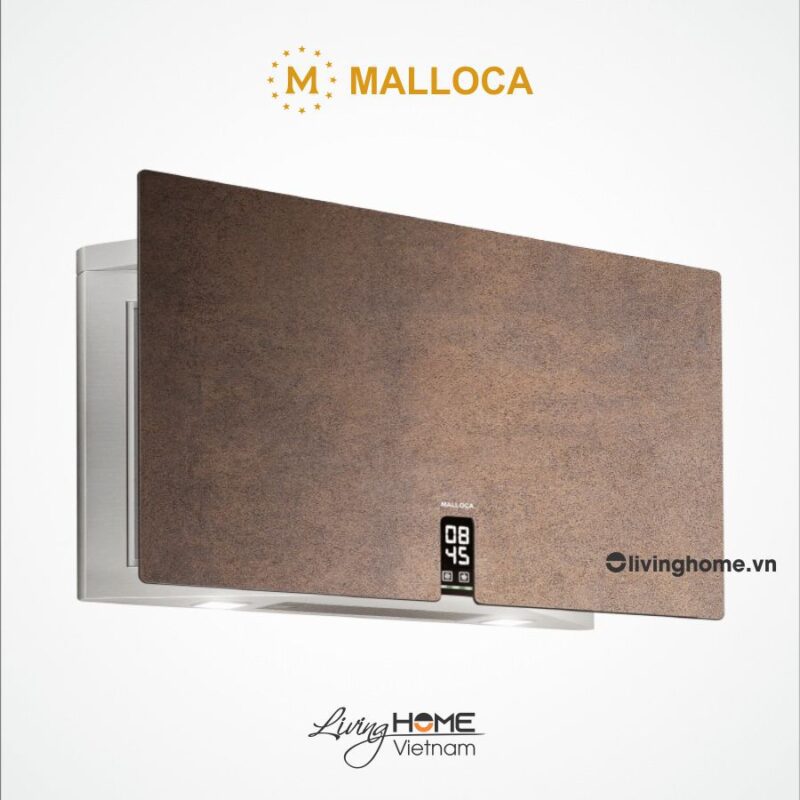 Máy hút mùi áp tường Malloca TIME K-16 BRUNO với nhiều tính năng vượt trội của gốm như chịu nhiệt tốt, khó trầy xước, dễ lau chùi