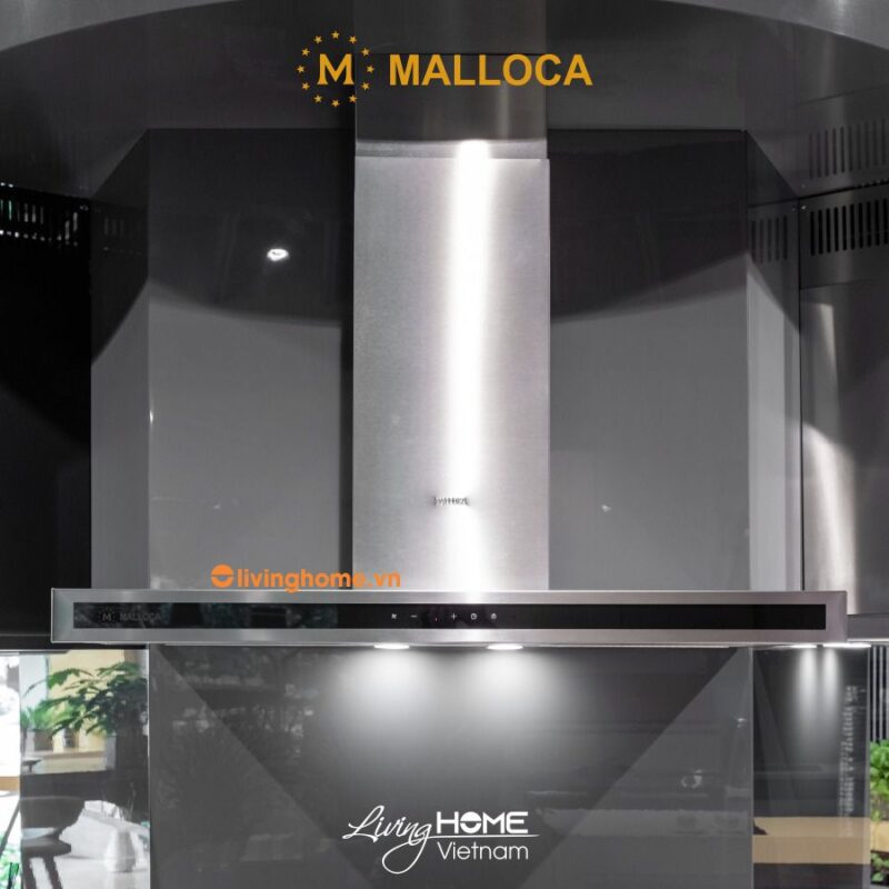 Máy hút mùi áp tường Malloca ZETA K1573 với thiết kế đơn giản và tinh tế với chi phí hợp lý