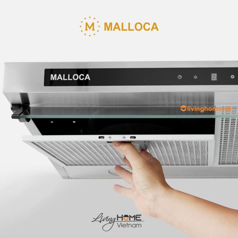 Máy hút mùi classic Malloca H342.9 TC thiết kế hiện đại,tiện lợi