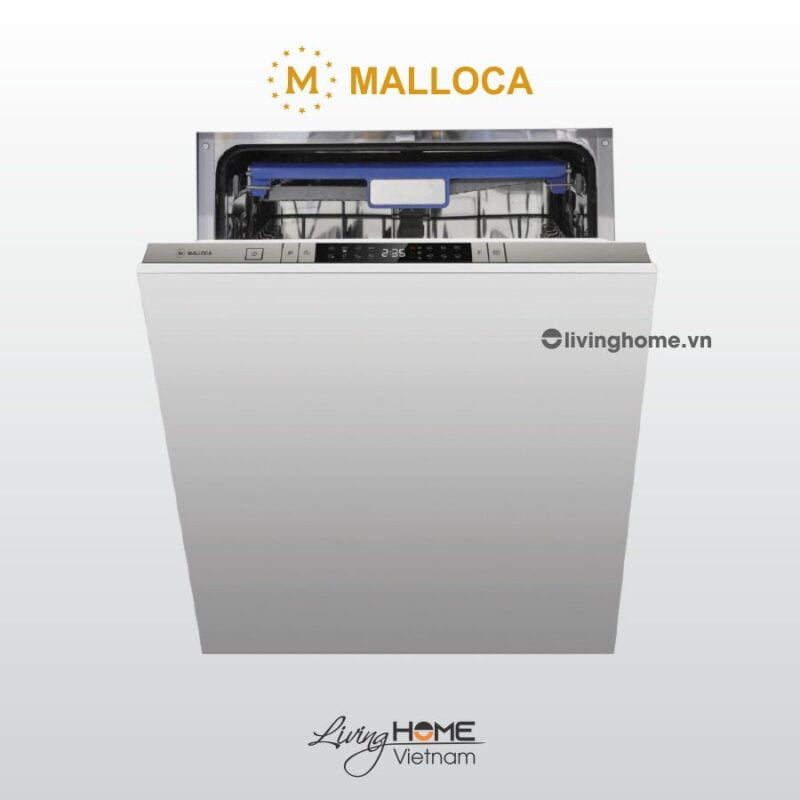 Máy rửa chén Malloca WQP12-J7713FB âm tủ 14 bộ