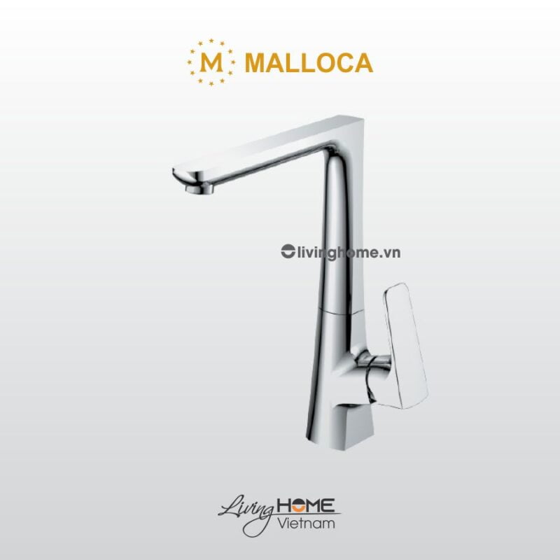 Vòi rửa chén Malloca K292C đồng thau mạ Chrome