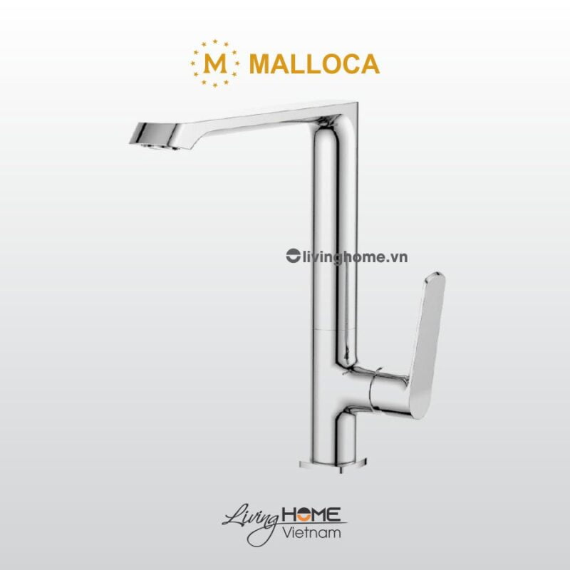 Vòi rửa chén Malloca K82C đồng thau mạ Chrome