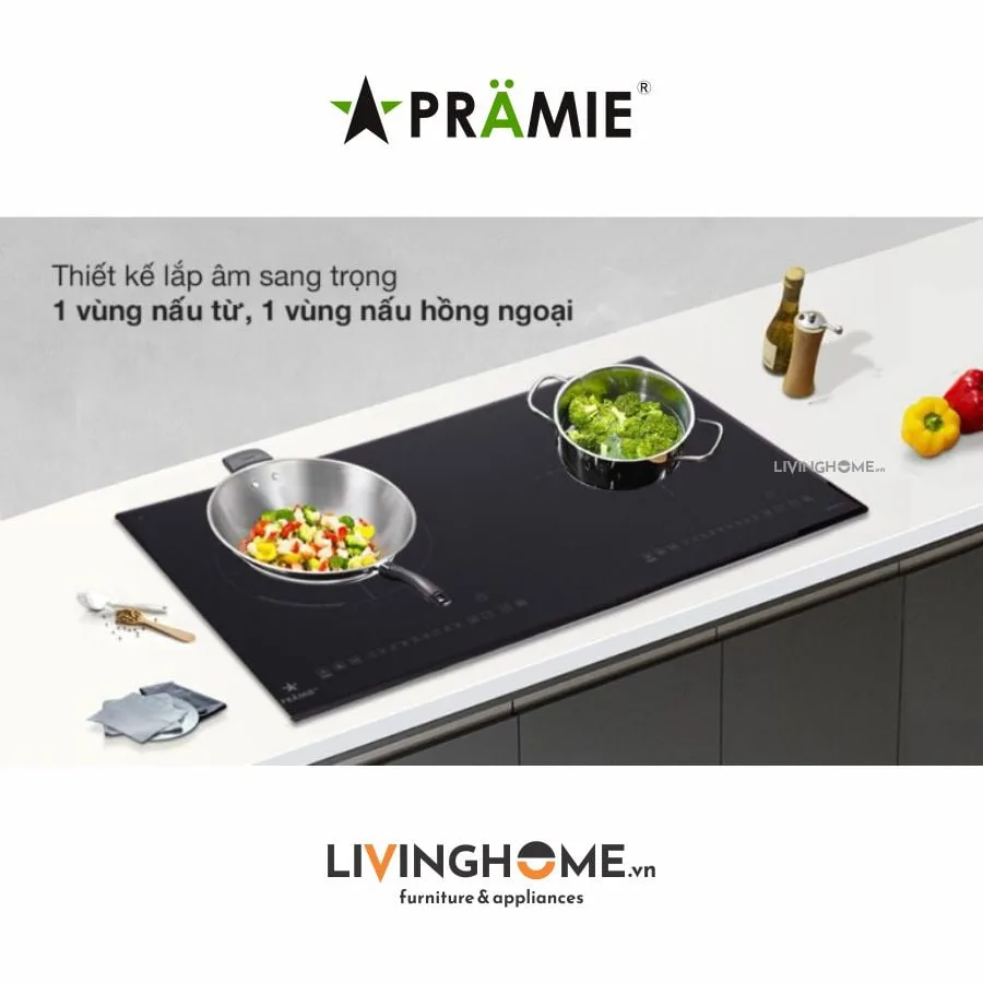 Bếp Điện Từ Pramie PRMY 2108 73CM 1 Điện 1 Từ Kính Ceramic 11 Bếp điện từ Pramie PRMY 2108