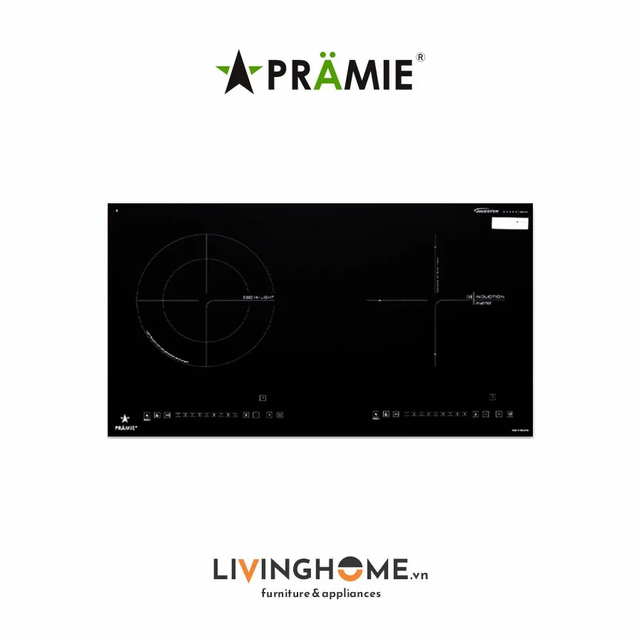 Bếp Điện Từ Pramie PRMY 2108 73CM 1 Điện 1 Từ Kính Ceramic 3 Bếp điện từ Pramie PRMY 2108