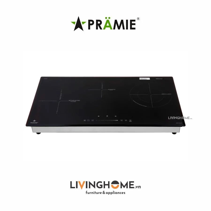 Bếp Điện Từ Pramie PRTH 3201 78CM 2 Từ 1 Điện Kính Ceramic 10 Bếp điện từ Pramie PRTH 320