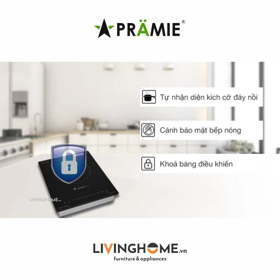 Bếp từ Pramie PRMY 1108 đơn kiểu dáng nhỏ gọn 5 Bếp từ Pramie PRMY 1108