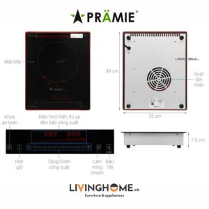 Bếp từ Pramie PRMY 1108 đơn kiểu dáng nhỏ gọn 22 Bếp từ Pramie PRMY 1108