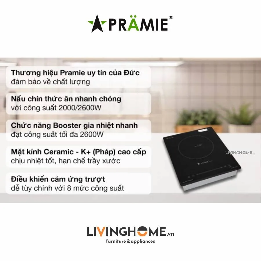Bếp từ Pramie PRMY 1108 đơn kiểu dáng nhỏ gọn 10 Bếp từ Pramie PRMY 1108