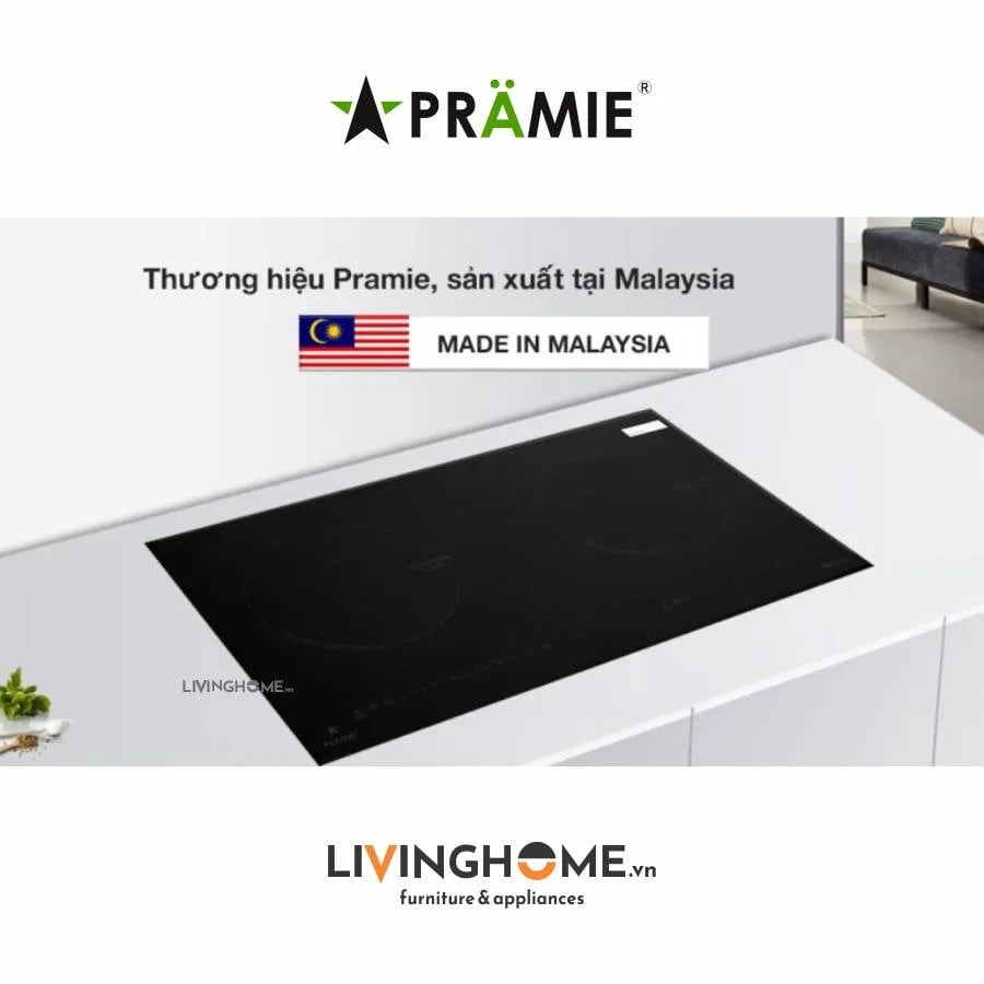 Bếp từ Pramie PRMY 2205 đôi hiện đại điều khiển cảm ứng siêu nhạy 15 Bếp từ Pramie PRMY 2205