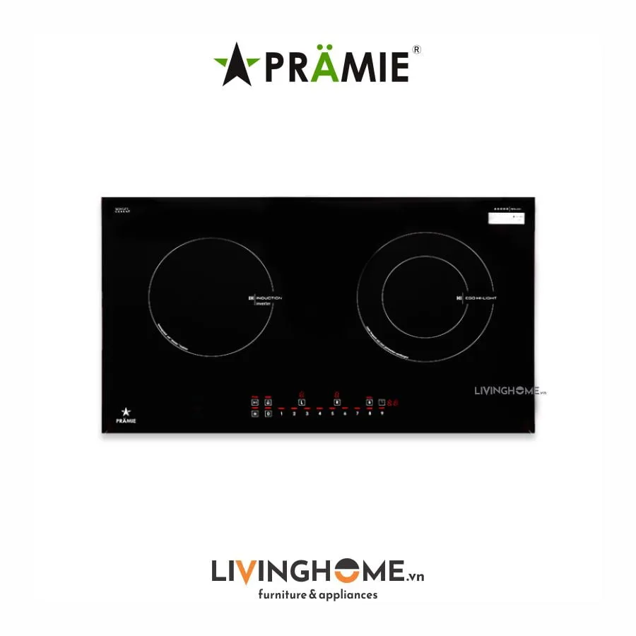 Bếp điện từ Pramie PRTH 2101 đôi tinh tế không kén nồi 11 Bếp điện từ Pramie PRTH 2101