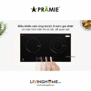 Bếp điện từ Pramie PRTH 2101 đôi tinh tế không kén nồi 16 Bếp điện từ Pramie PRTH 2101