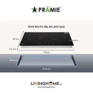 Bếp từ Pramie PRTH 2201 đôi thiết kế màu đen, sang trọng 16 Bếp từ Pramie PRTH 2201