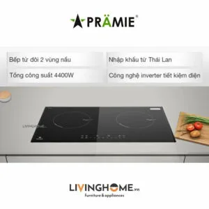 Bếp từ Pramie PRTH 2201 đôi thiết kế màu đen, sang trọng 21 Bếp từ Pramie PRTH 2201