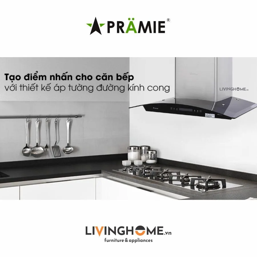 Máy hút mùi Pramie AC17 700 AIR 70CM Vẩy Tay 1100m3/h 24 Máy hút mùi Pramie AC17 700 Air