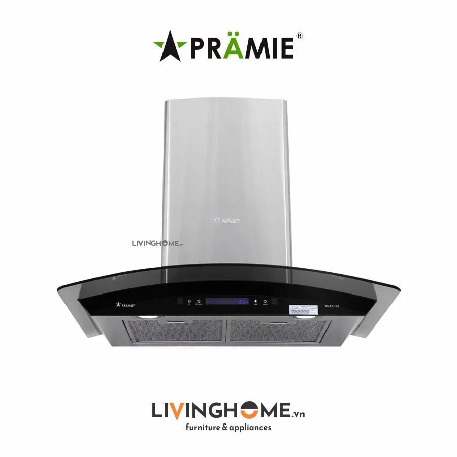 Máy hút mùi Pramie AC17 700 AIR 70CM Vẩy Tay 1100m3/h 5 Máy hút mùi Pramie AC17 700 Air