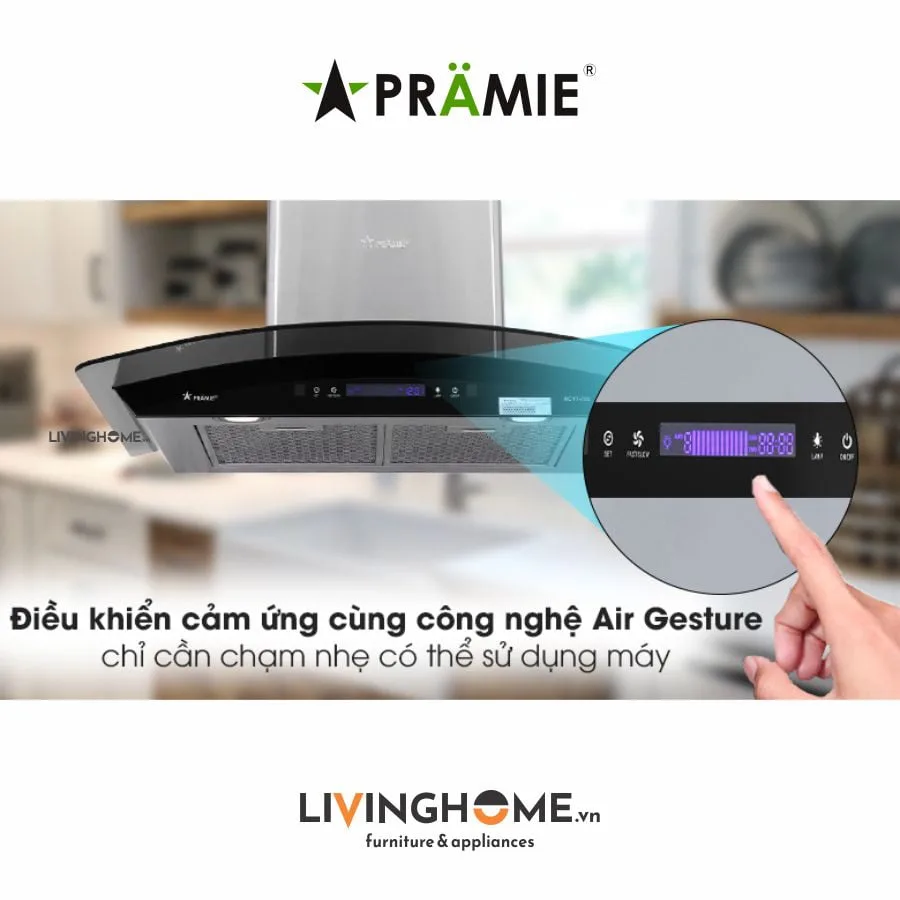 Combo Bếp Từ Pramie PRTH 2022 Và Máy Hút Mùi Pramie AC17 700 19 Máy hút mùi Pramie AC17 700