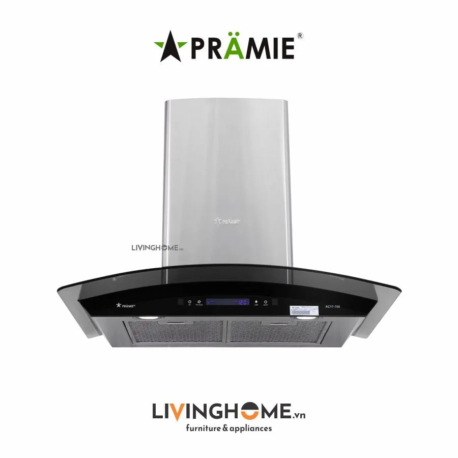 Combo Bếp Từ Pramie PRTH 2022 Và Máy Hút Mùi Pramie AC17 700 17 Máy hút mùi Pramie AC17 700
