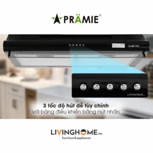 Máy hút mùi Pramie CL9B 700 âm tủ giúp tiết kiệm không gian 17 Máy hút mùi Pramie CL9B 700