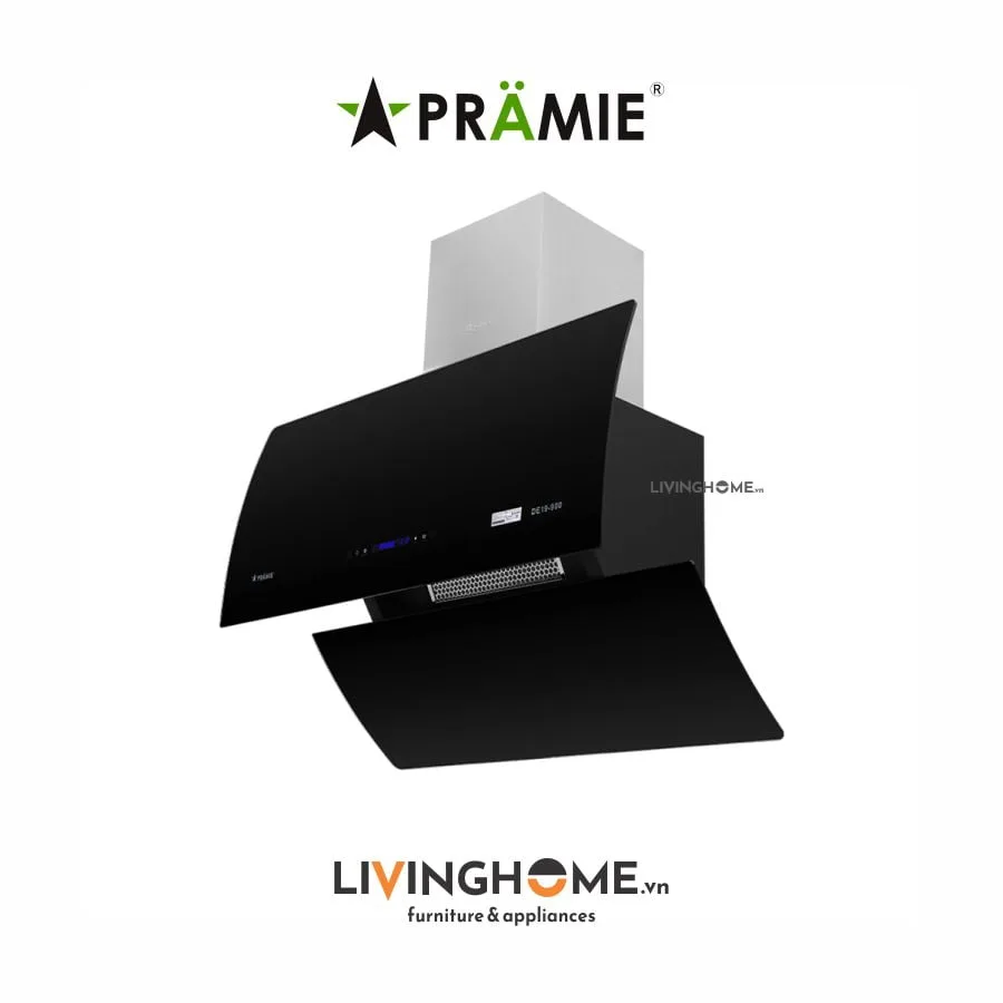 Máy hút mùi Pramie DE19 900 thông minh kính vát vẫy tay 4 Máy hút mùi Pramie DE19 900