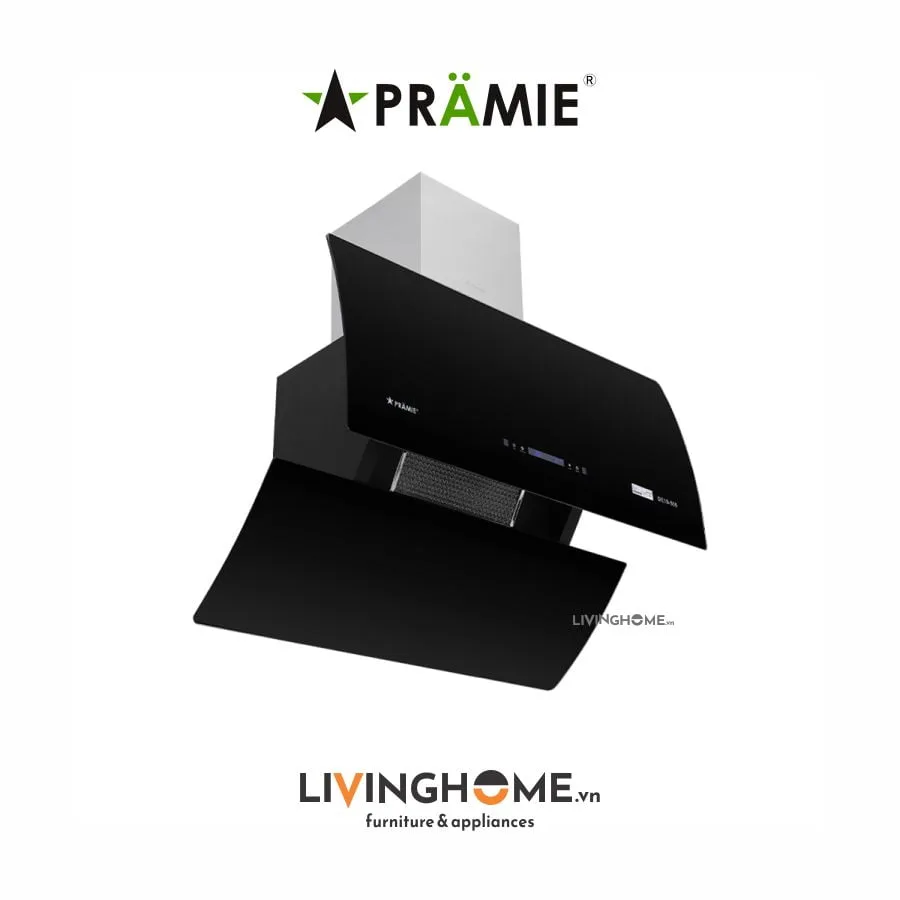 Máy hút mùi Pramie DE19 900 thông minh kính vát vẫy tay 8 Máy hút mùi Pramie DE19 900