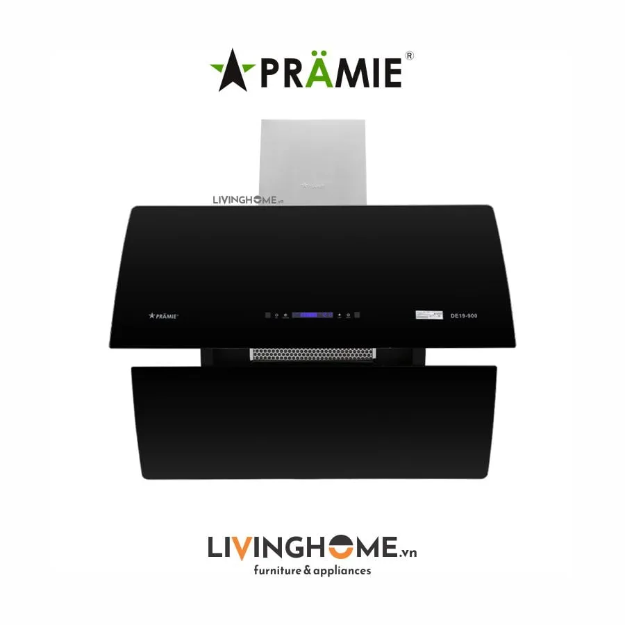 Máy hút mùi Pramie DE19 900 thông minh kính vát vẫy tay 5 Máy hút mùi Pramie DE19 900