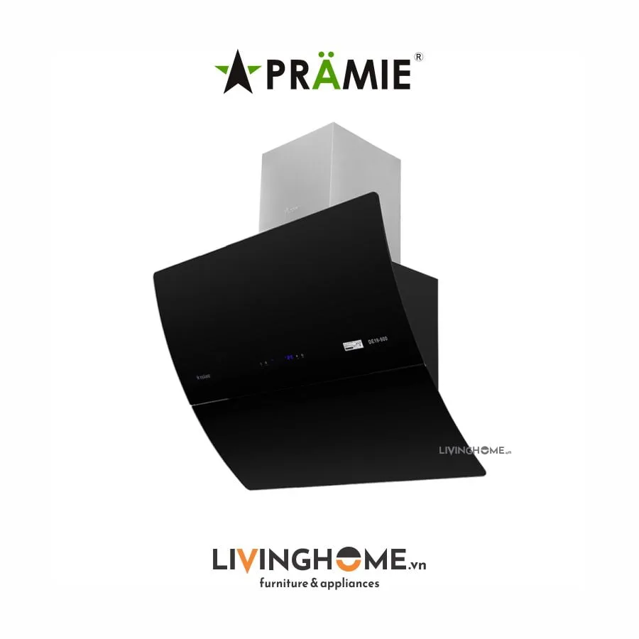 Máy hút mùi Pramie DE19 900 thông minh kính vát vẫy tay 6 Máy hút mùi Pramie DE19 900