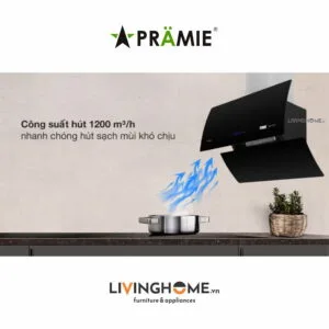 Máy hút mùi Pramie DE19 900 thông minh kính vát vẫy tay 21 Máy hút mùi Pramie DE19 900