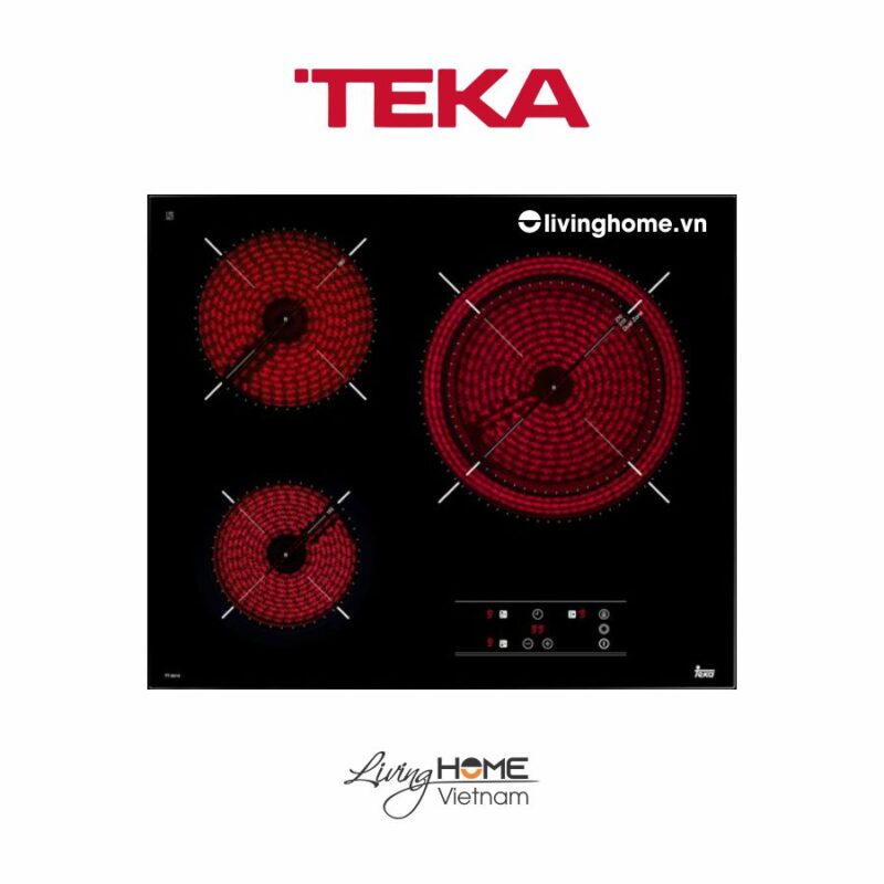 Bếp điện Teka TRC 83631 TCS âm 3 vùng nấu hiện tại, tính năng vượt trội cùng chi phí hợp lý.
