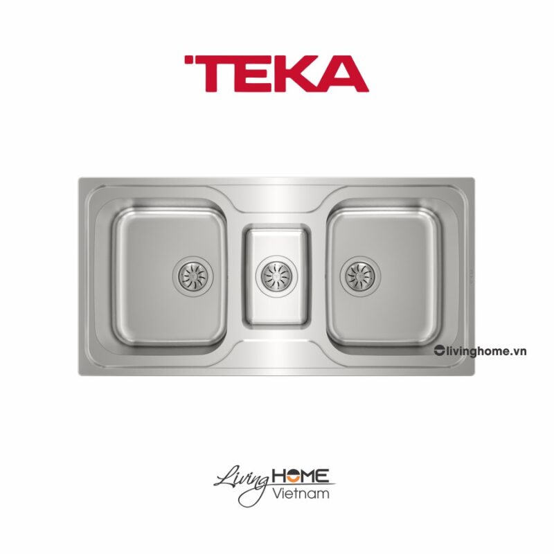 Chậu rửa Teka CLASSIC 2 1/2B lắp nổi 2½ hộc rửa 100cm